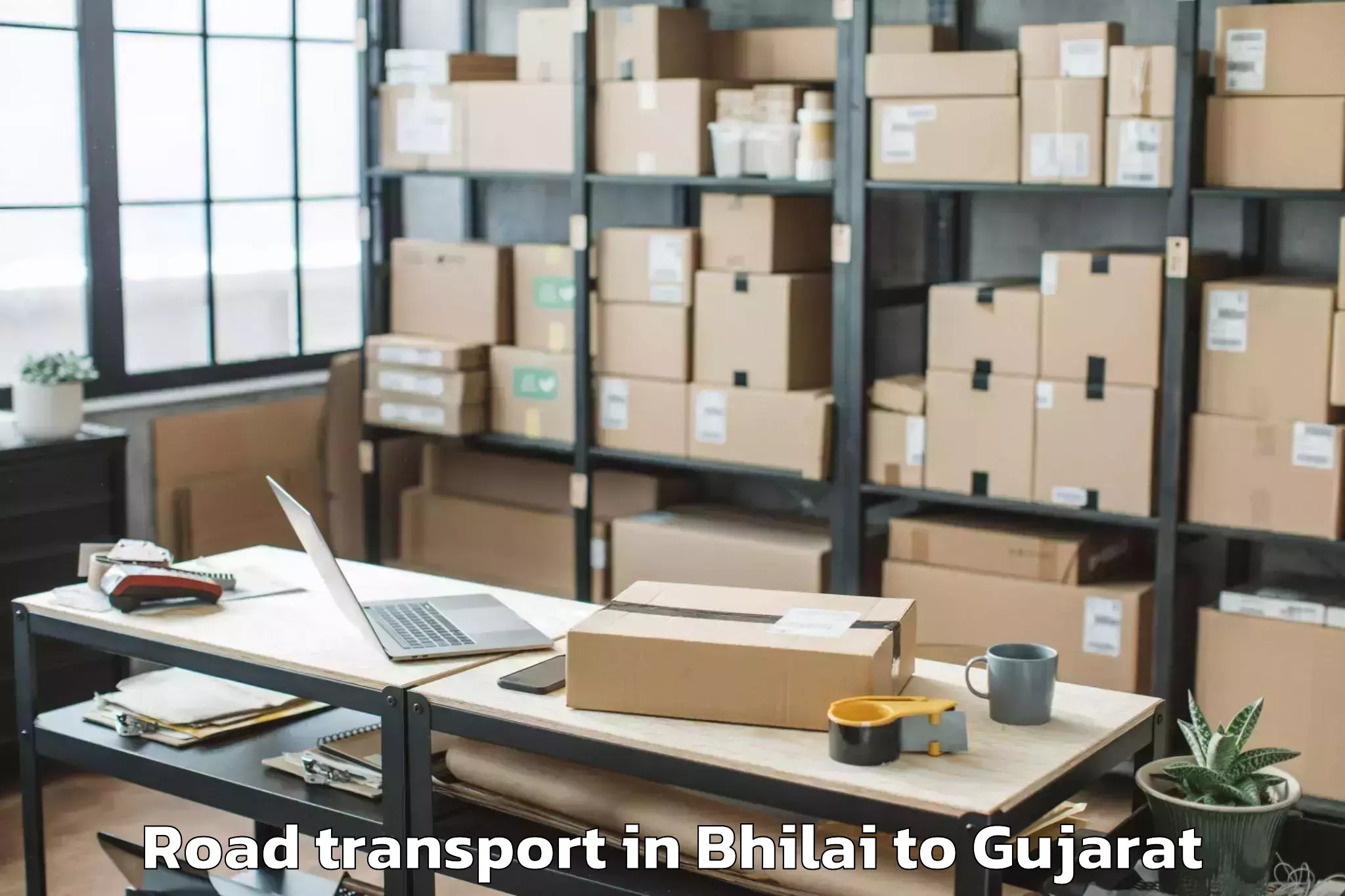 Expert Bhilai to Dhuvaran Road Transport